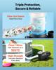 VEVOR Pool Pump, 1300W, 28,800 L/H Max Flow Single Speed Swimming Pool Pump, AC 220-240V, 2850 RPM, 17 m Max Head