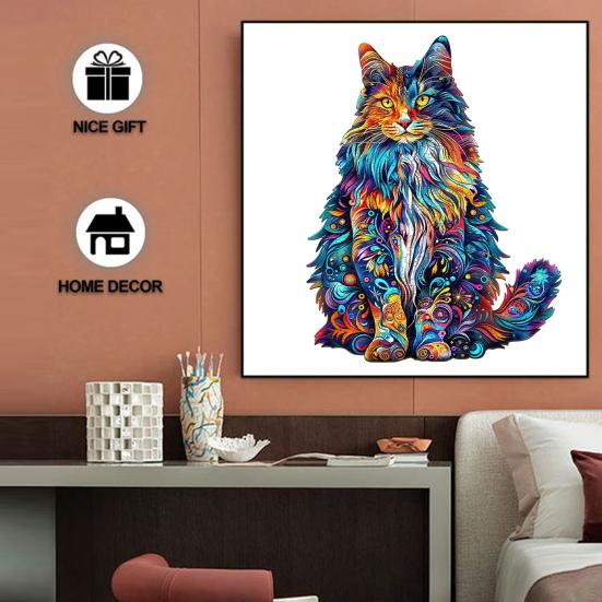 Деревянный пазл 3D в форме животного Деревянные пазлы Точно вырезанные детали Уникальная форма Яркие цвета Взаимодействие родителей и детей Головоломка для взрослых Игрушка-головоломка