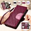 Lanyard Leather Zipper Wallet Phone Case for XiaoMi 14 Pro 13 13T 12T 11 10 POCO F5 X5 RedMi 13C 12 10A Note 13 Pro Plus 12S Purse Flip Holder Cover