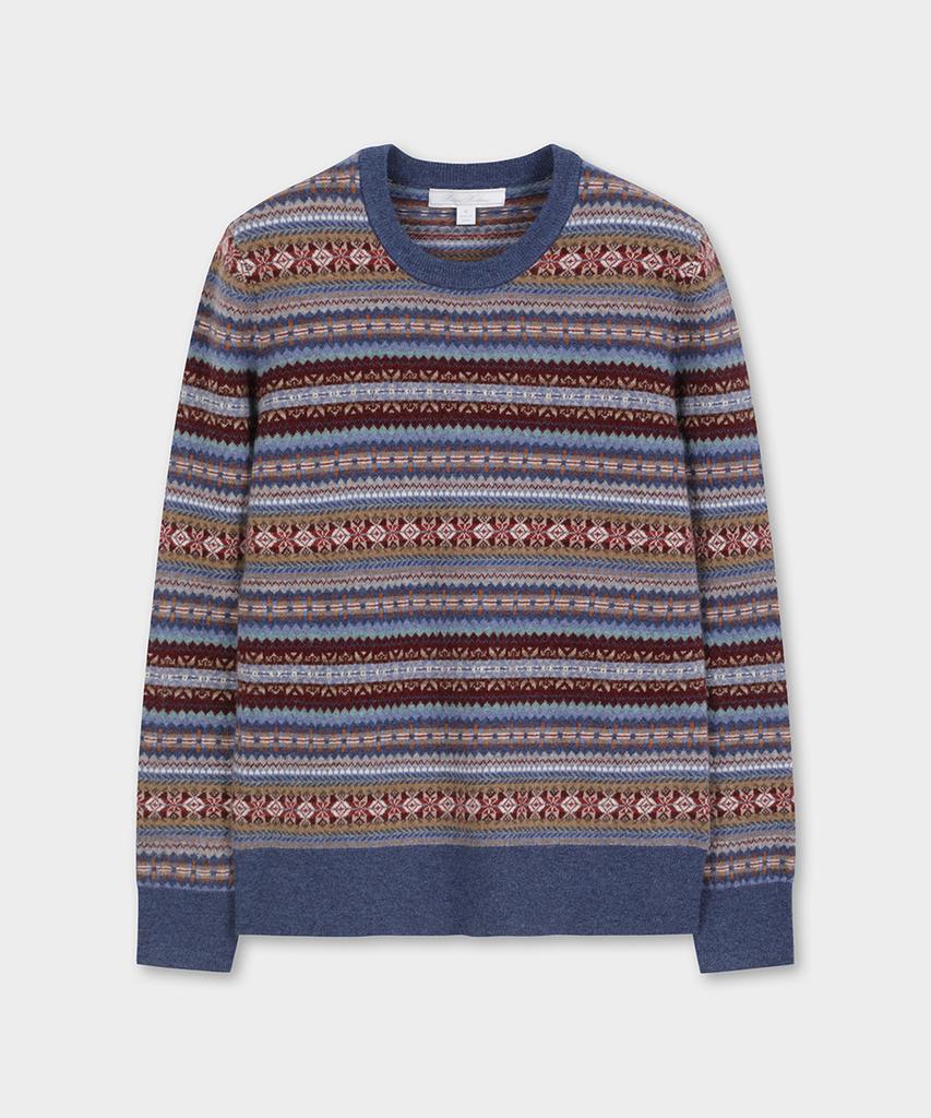 BROOKS BROTHERS Merino Wool Fair Isle Sweater (Multi) (Bbwrwm37547Ew)