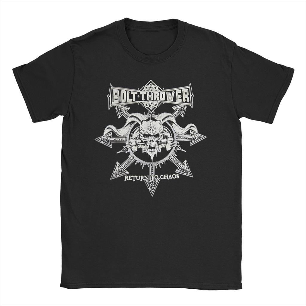 Bolt Thrower Rock Band Logo T Shirts Men Women's Cotton Crazy T-Shirts Round Collar Tee Shirt Short Sleeve Clothes Summer