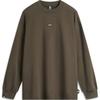 Li Ning Badfive Letter Print Loose Sweatshirt Men sweatshirt Slate-Brown AWDUB91-1
