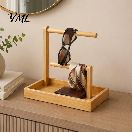Bedroom Jewelry Holder Wooden Headband Organizer, Large Capacity Storage Box, Space Durable Desktop Caddy Saving Multi Purpose Container, for