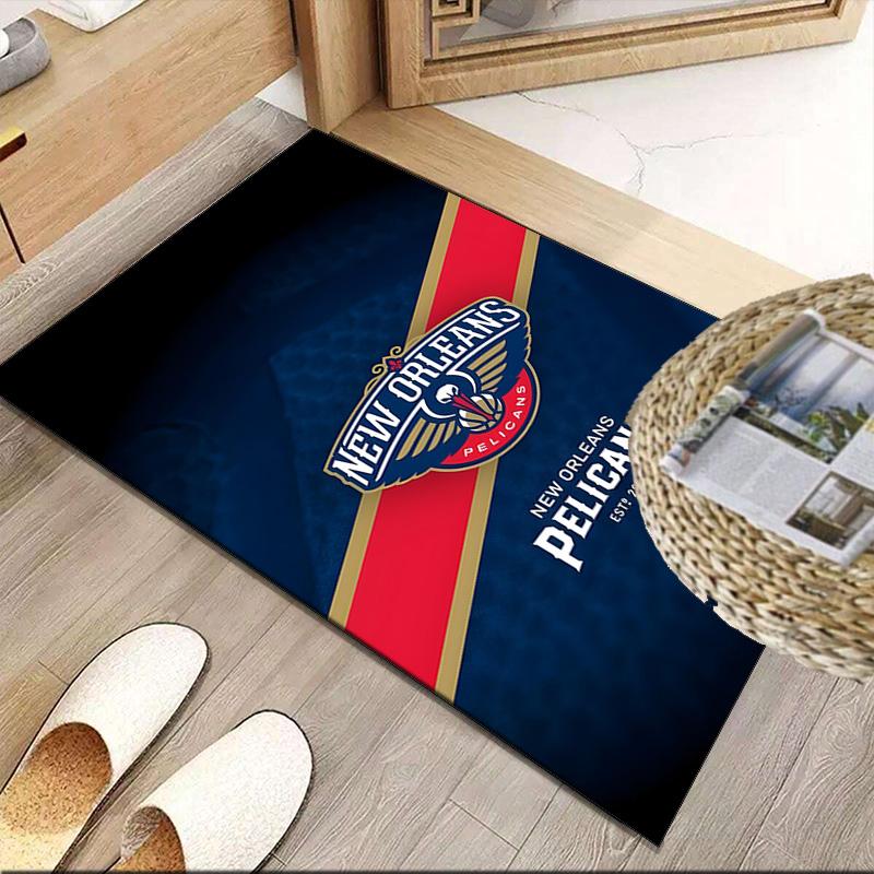 Pelicans Team Spirit Carpet, Kitchen Rugs, Yoga Mat, Non-Slip Mats, Rug for Bathroom, Living Room bedroom, Camping Rugs Christmas Gift