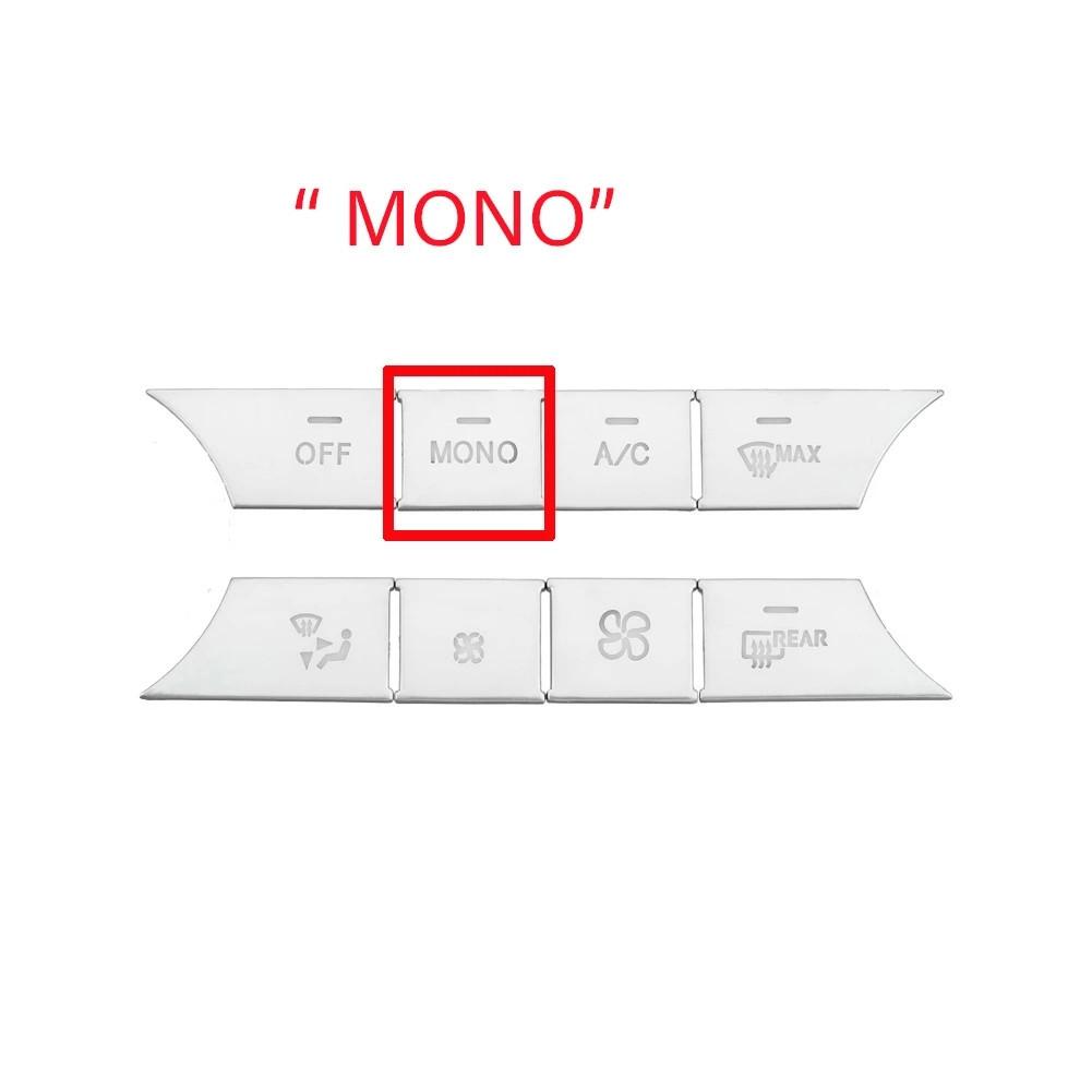 ABS автомобильная консоль AC Media Volume Авто кнопки блестки крышка наклейки отделка подходит для Mercedes Benz CE CLS GLK Class W204