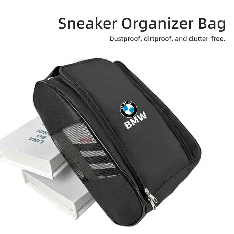 -Car Sneaker Storage Bag Travel Outing Shoe Storage Tools For BMW M Performance E46 E90 E60 F30 F10 E39 E36 F20 E87 E90 G60