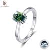 D Color Oval Moissanite 1 Carat Eternal Ring S925 Sterling Silver Platinum Plated Women Luxury Engagement Jewelry