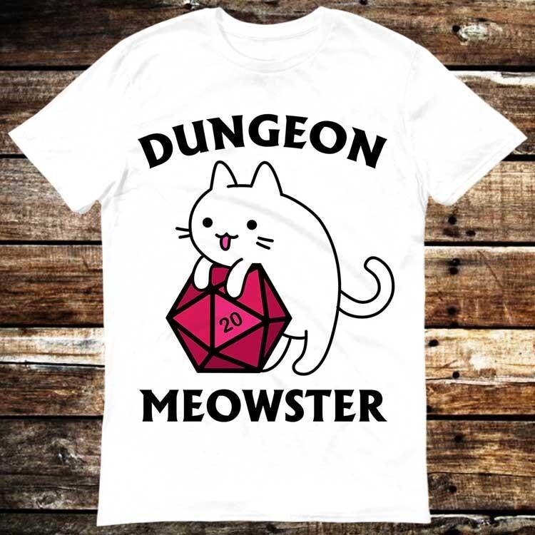 Dungeon Meowster Dragons Monster DnD Guess I ll Die RPG T Shirt 6153