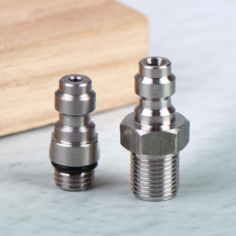 1PC Quick Connect Valve For High Pressure Applications Featuring An 8mm Male Connector And M10*1 NPT/BSPP Compatibility