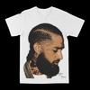 Унисекс Белая Хлопковая Футболка Nipsey Hussle Уличный Стиль Повседневный Стиль Модная Футболка Летний Топ Одежда