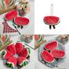 Cute Watermelon Plush Keychain With Pp Cotton Filling For Bag Decoration And Collectors