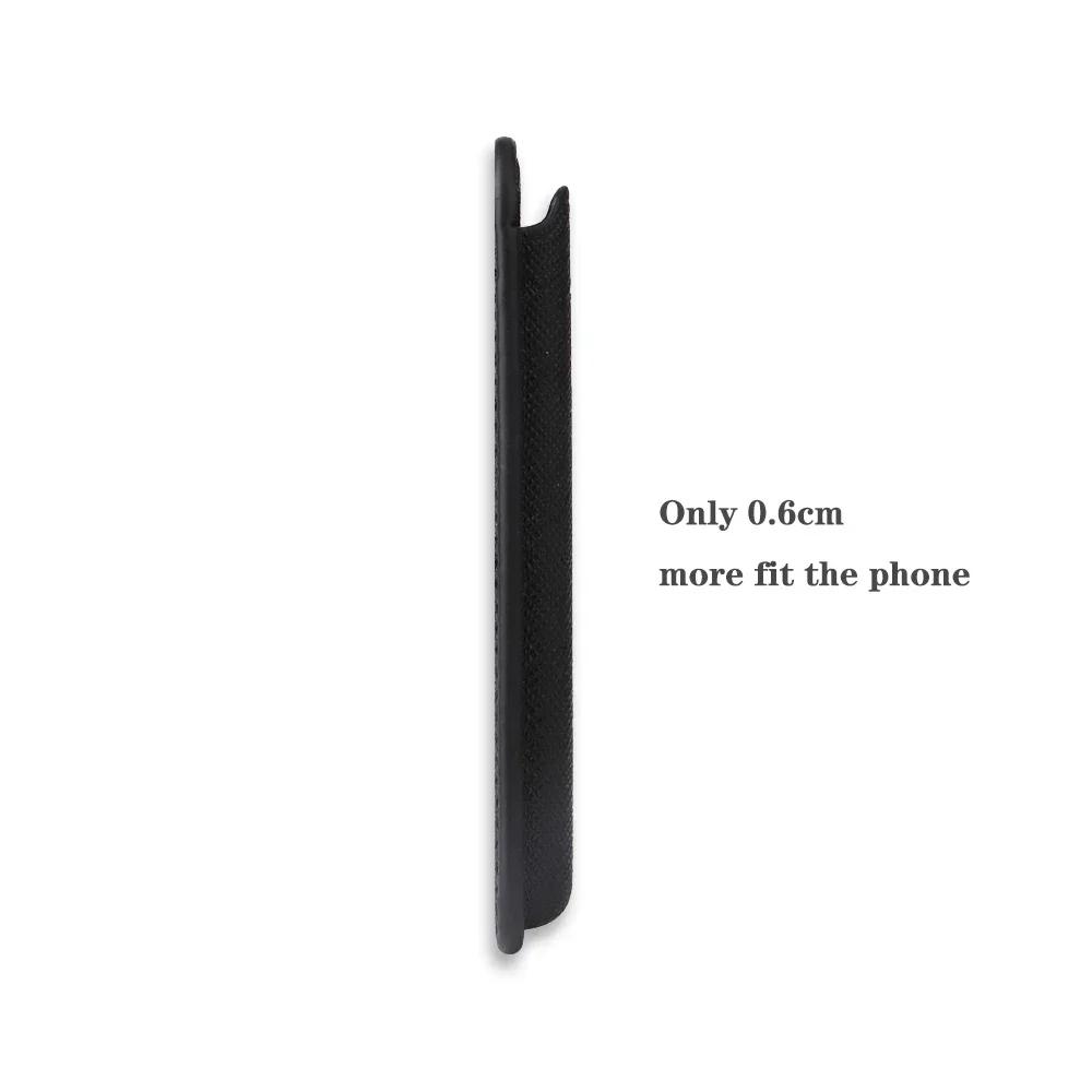 Роскошный Бизнес Sle Bla Сильный Магнитный Тип Кожа Сафьяно Держатель для Карт для Iphone 17 16 15 14 MagSafe Кошелек из Углеродного Волокна Телефон