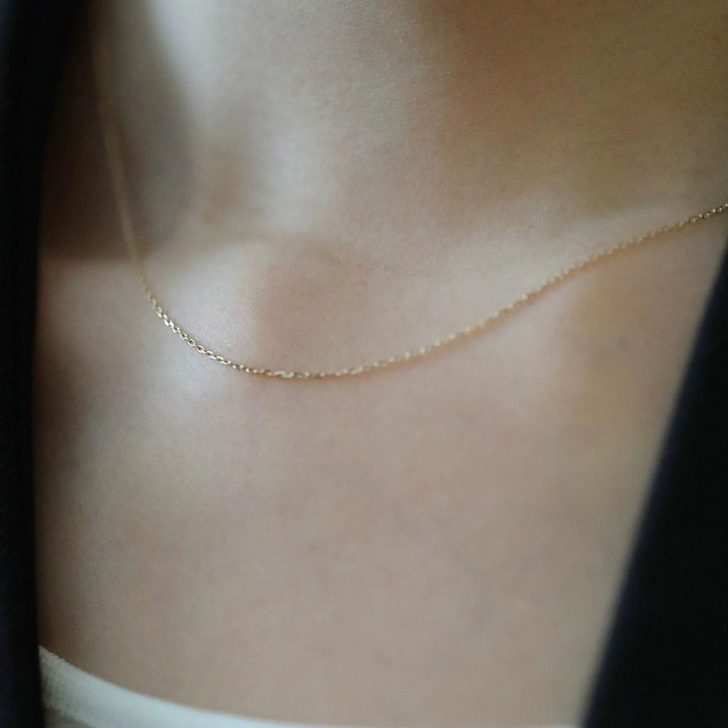 Классическое простое универсальное ожерелье из стерлингового серебра 925 пробы, сверхтонкая регулируемая цепочка для ключицы, крестообразная цепочка, базовая цепочка