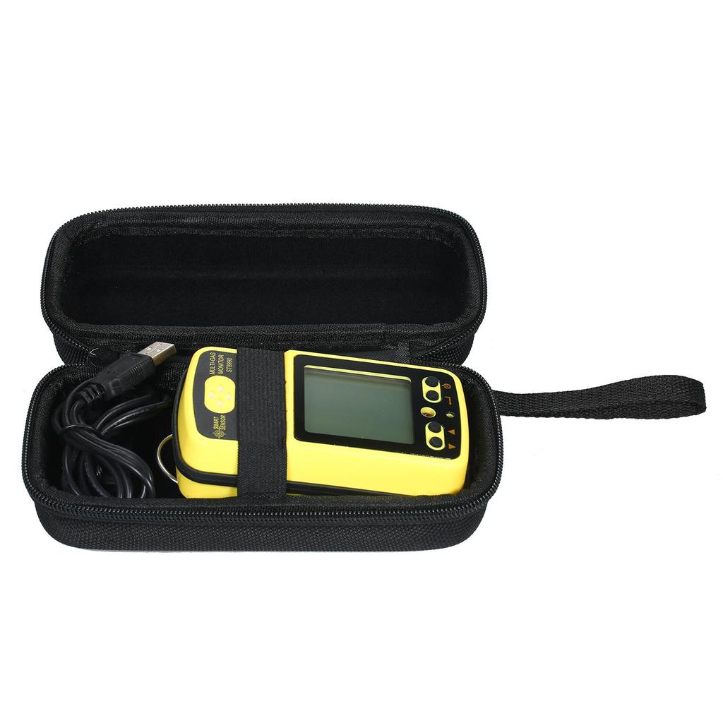 SMART SENSOR ST8990 Мультигазовый монитор, перезаряжаемый 4-дюймовый детектор газа, тестер, датчик с подсветкой, функцией сигнализации, ЖК-дисплей, вилка европейского стандарта
