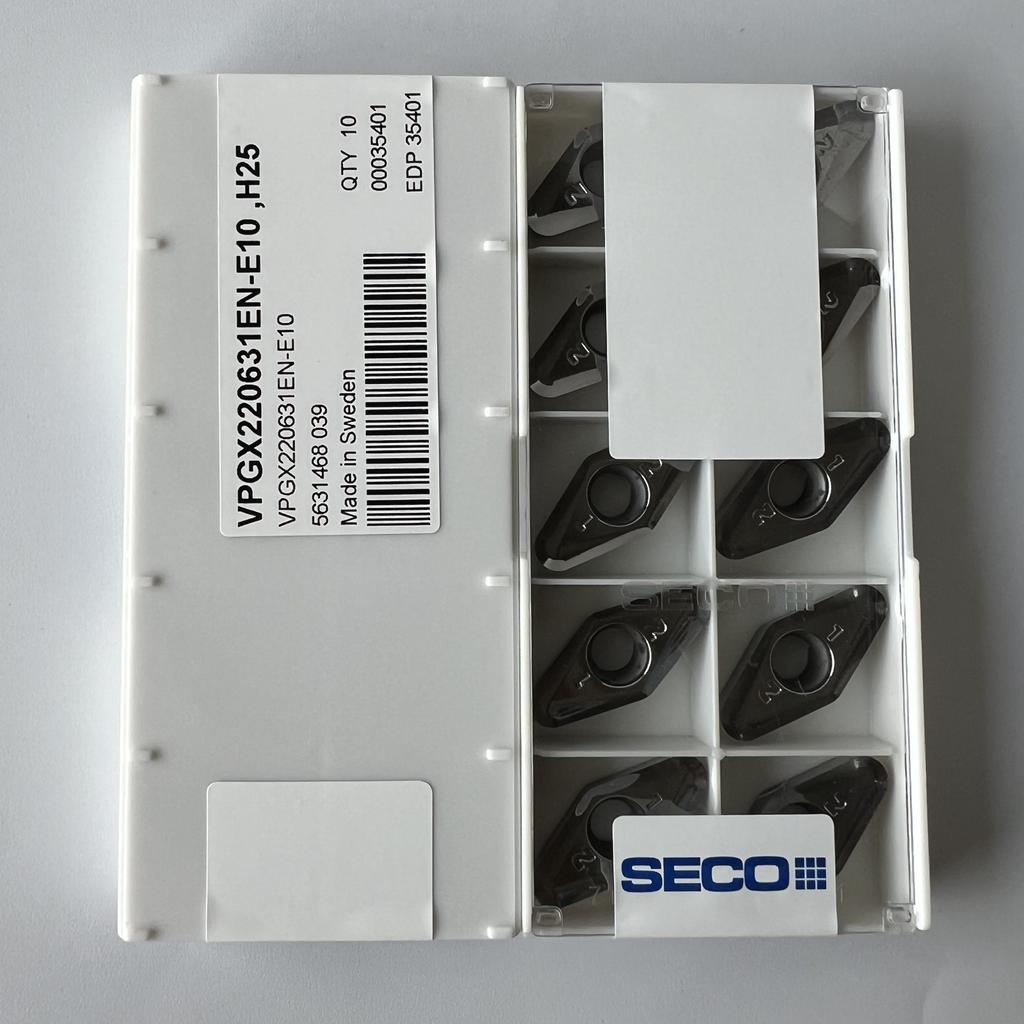 Seco / VPGX220631EN-E10,H25 / Оригинальная подлинная фреза из сплава с ЧПУ 10 шт.