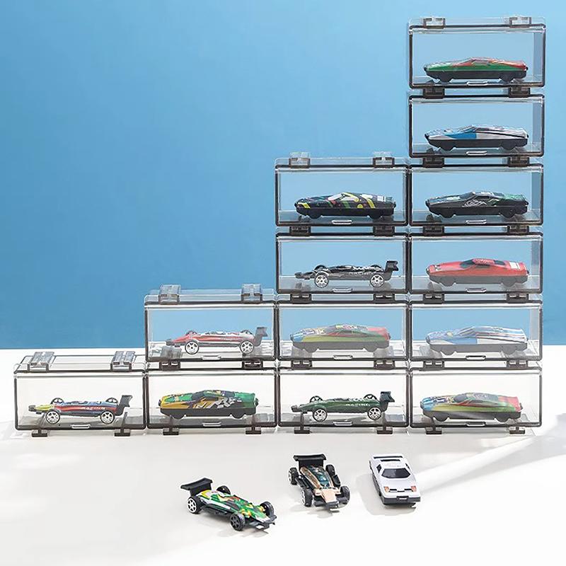 Игрушки для автомобилей Прозрачный пылезащитный Carro Модель Коллекция Дисплей Комбинируемый Корпус Акриловый Ящик Для Хранения Для Мальчиков Подарок