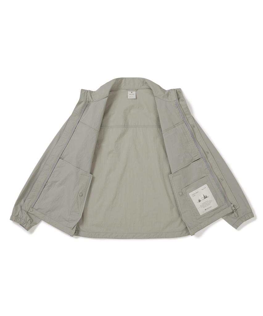 Ветровка Snowpeak Apparel Root Stand с защитой шеи (S26Mmrwb64) Серый
