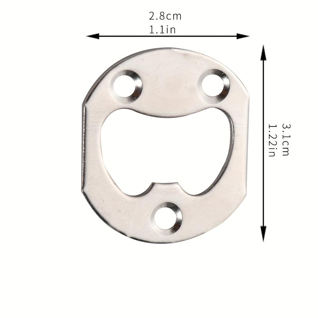 20 Pieces of Hardware New Chinese Nickel-plated Beer Bottle Opener Round Beer Opener Accessories