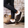 2025 New Lace-up Plush Plush Cotton Shoes Large Size Round Toe Platform Sole Warm Snow Boots for Women