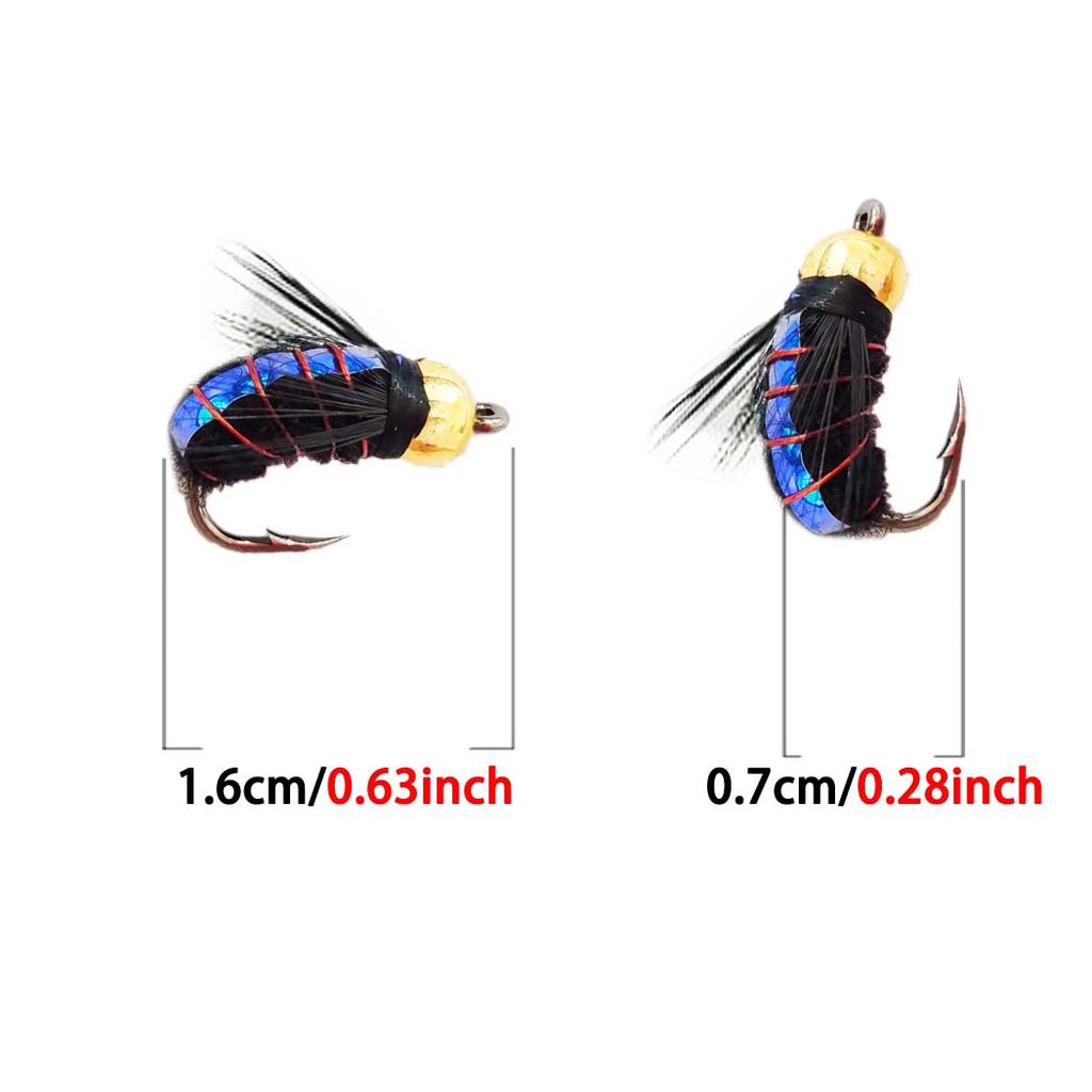 10/15/20/25 шт. разноцветные приманки для ловли форели нимфы нахлыстом, мокрые мухи, крючок нимфы, приманки для подледной рыбалки, искусственные наживки для насекомых