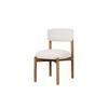 Chaise En Bois - MUVOE - Frank - Beige - Design Scandinave - Assise Rembourrée - 1 Place