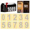 10 шт. для знаков, дверей, домашнего адреса, двора, сада, декора, светоотражающие наклейки с номерами почтовых ящиков