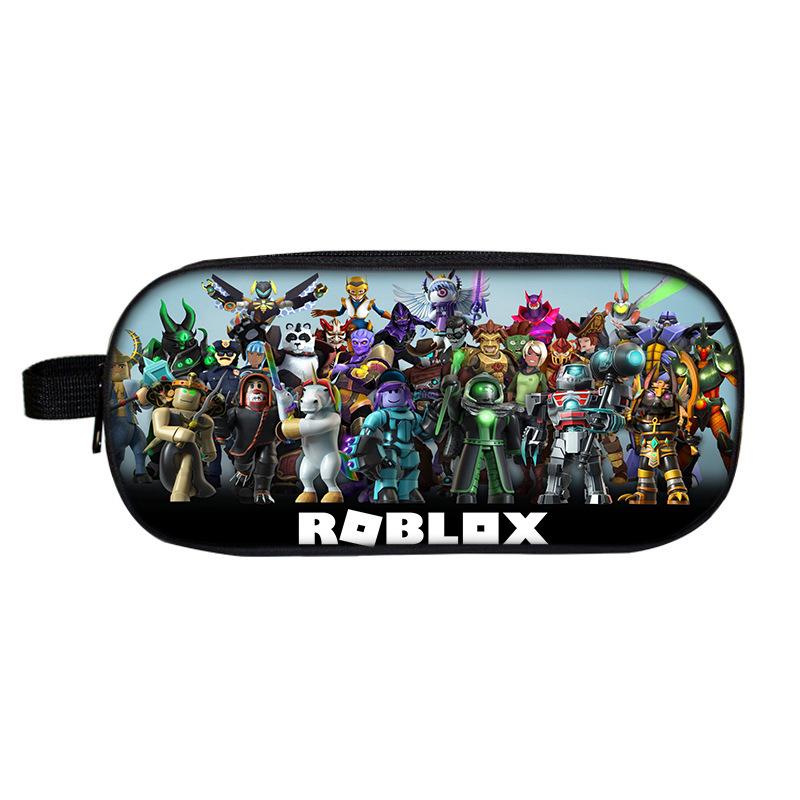 Двухъярусный пенал Roblox для школьников - Мультяшная модная канцелярская коробка