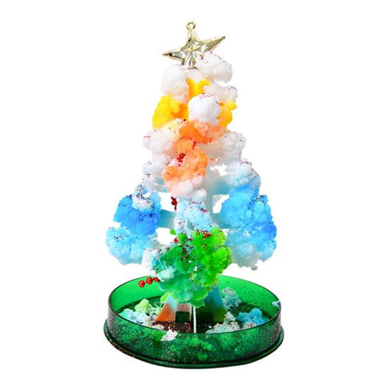 Волшебное выращивание рождественской елки DIY Crystalloid Blossom Tree Kit Простая установка Обучающий набор для выращивания Crystalloid Tree Подарок на праздник для детей