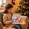 Fun Xmas Countdown Box Christmas Advent Calendar 2026, Snowman 24 Day with Acrylic Hanging Pendants, Festive Tree Decor, Holiday Gift for