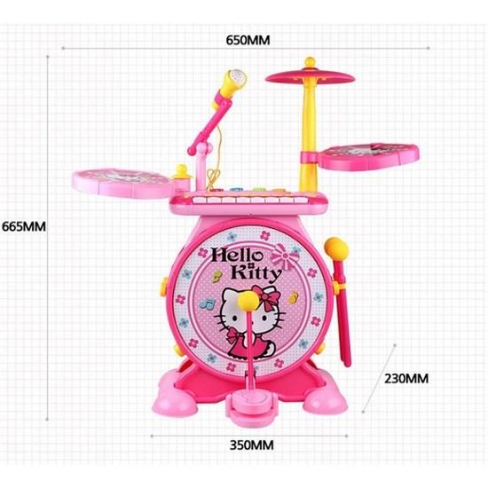 Yaya Music Playset Piano + Electronic Drum + Karaoke Hello Kitty, a Popular Character In Korea