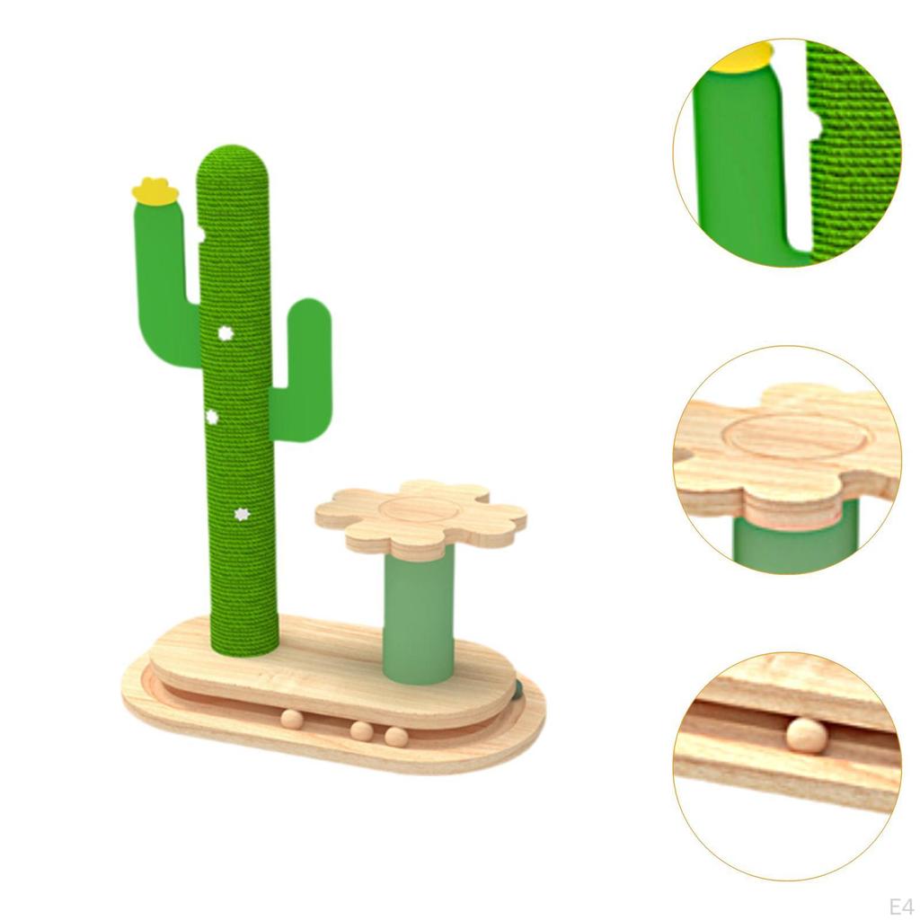 Башня для лазанья с когтеточкой и игрушкой для домашних кошек