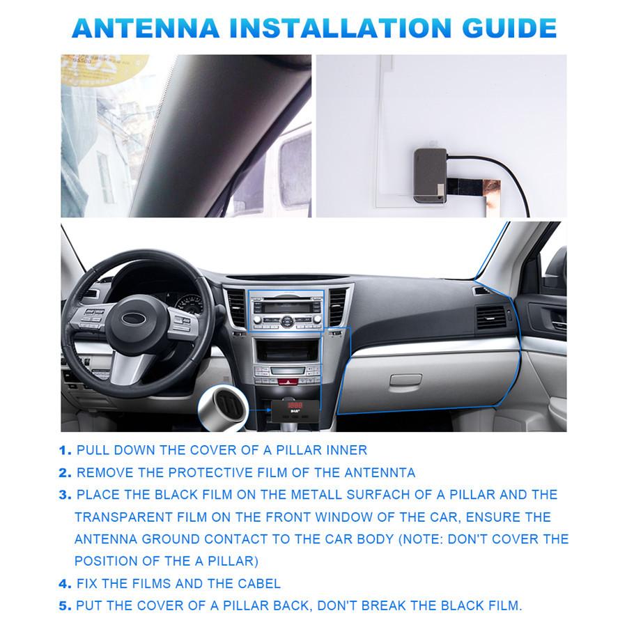 Новая 4-канальная автомагнитола высокой выходной мощности, устанавливаемая в приборную панель, с AUX, USB/SD, FM/WMA/MP3/WAV радиопроигрывателем + автомобильный DAB радиосигнал приемник антенна DAB декодирующий блок