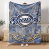 Milwaukee Brewers Print Flannel Blanket High Quality Warm Comfortable Cover for All Seasons Perfect for Gifts Home Decor