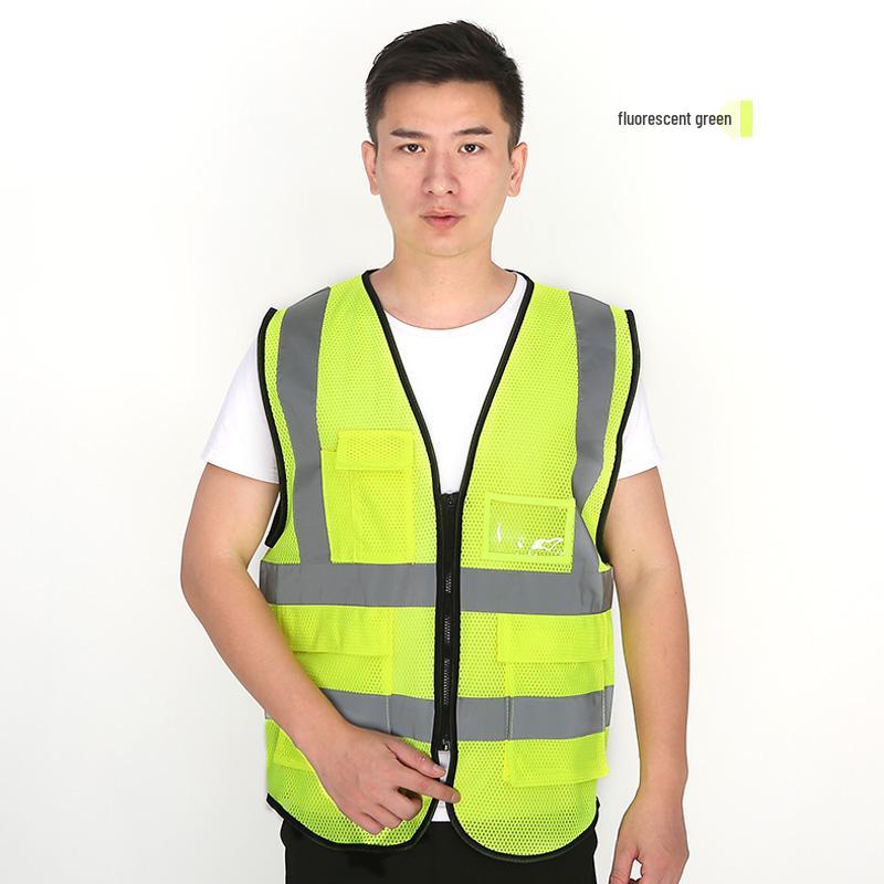 Breathable Mesh Reflective Safety Vest for Inspection, Construction, Riding, and Gardening