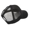 Men Women Letter Embroidered Cap Black Adjustable Fashionable Travel Outdoor Fishing Mesh Back Cap