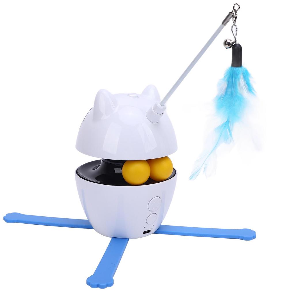 Interactive Cat Toy 3 Rotation Modes Smart Automatic Cat ExerciseToy for Multi Cat Homes