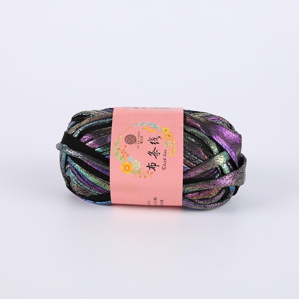 100 г Блестящая пряжа для вязания крючком Волшебный цвет Сделай сам Ручное вязание Универсальный моток пряжи Для футболки