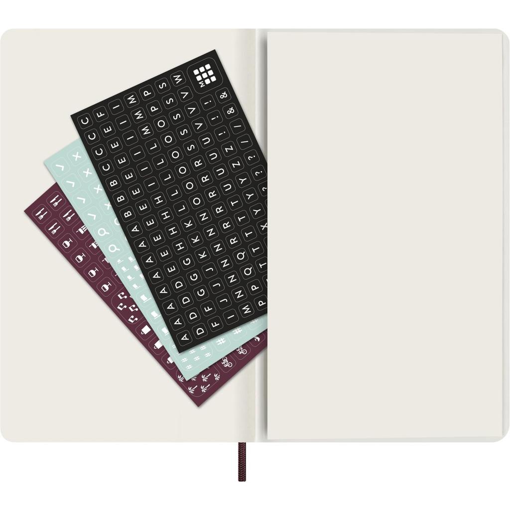 Moleskine 2026 Еженедельник 12-месячный Precious & Ethical Большой Черный Веганская кожа VEGEA Змеиный принт DSPRETB12WN3BY26