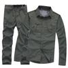 Men's Lightweight Quick-Dry Outdoor Suit - Long Sleeve Top with Detachable Pants, Waterproof & Breathable