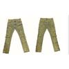 GLYDE Casual Distressed Men's Jeans Tassels Patchwork Design Vintage Washed Stretch Denim Pants Straight Fashion Streetwear Trousers