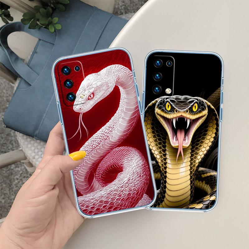 BH15 Cobra Snake Transparent Phone Case for Motorola Moto G40 G04 G05 One Ace Action Fusion + Plus Hyper Macro Vision Zoom