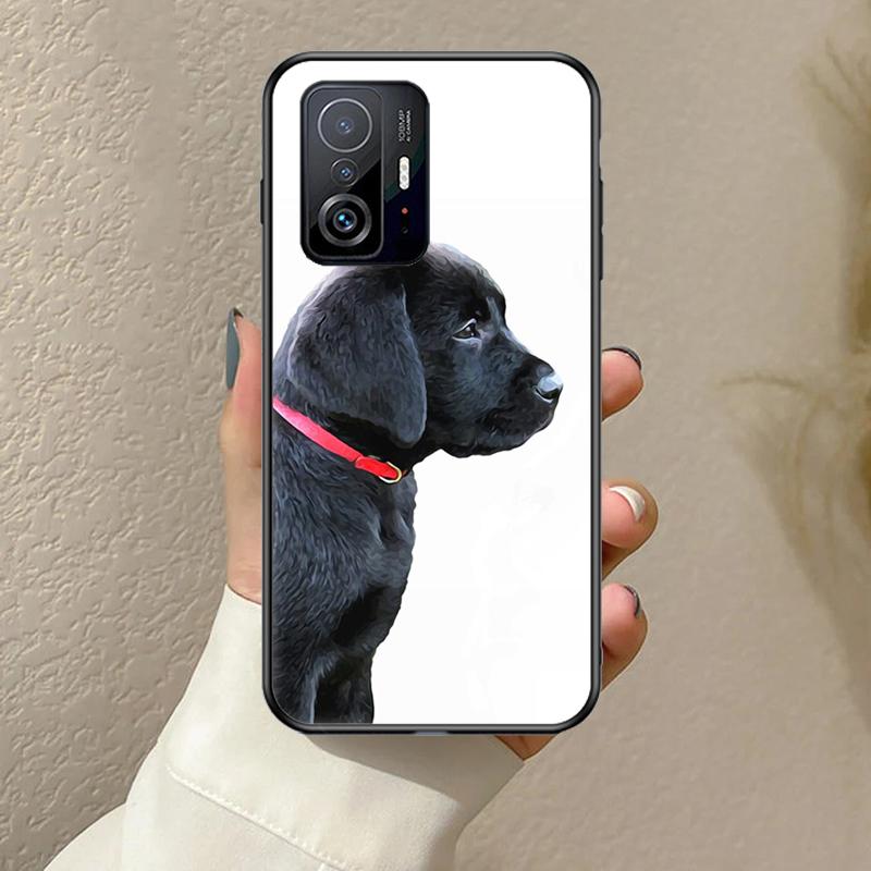 Black Labrador Dog Funda For POCO F5 F3 M5s C40 F4 GT X3 X4 X5 Pro Case For Xiaomi 12 13 Lite 11T 12T Pro 12X