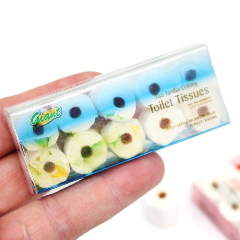 1/12 кукольный домик Мини-модель рулона бумажных полотенец Кукольный домик Украшение туалетной бумаги Кукольный домик Декор для ванной Аксессуары