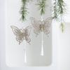 New Christmas Tree Ornaments Glitter Hollow Snowflake Pieces Love Butterfly Pendant Christmas Charm