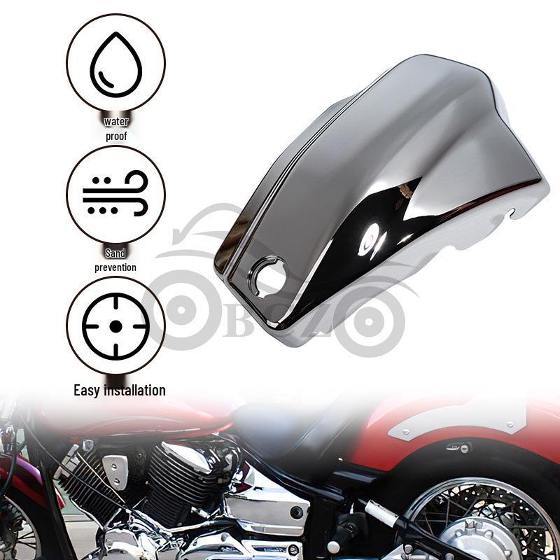 VSTAR XVS Racing Star 1100 Хромированная защитная крышка аккумуляторного отсека.