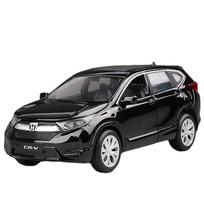 1/32 HONDA CRV SUV Модель автомобиля из литого металла Игрушечные транспортные средства Моделирование модели автомобиля Звук и свет Коллекция детских игрушек Подарок