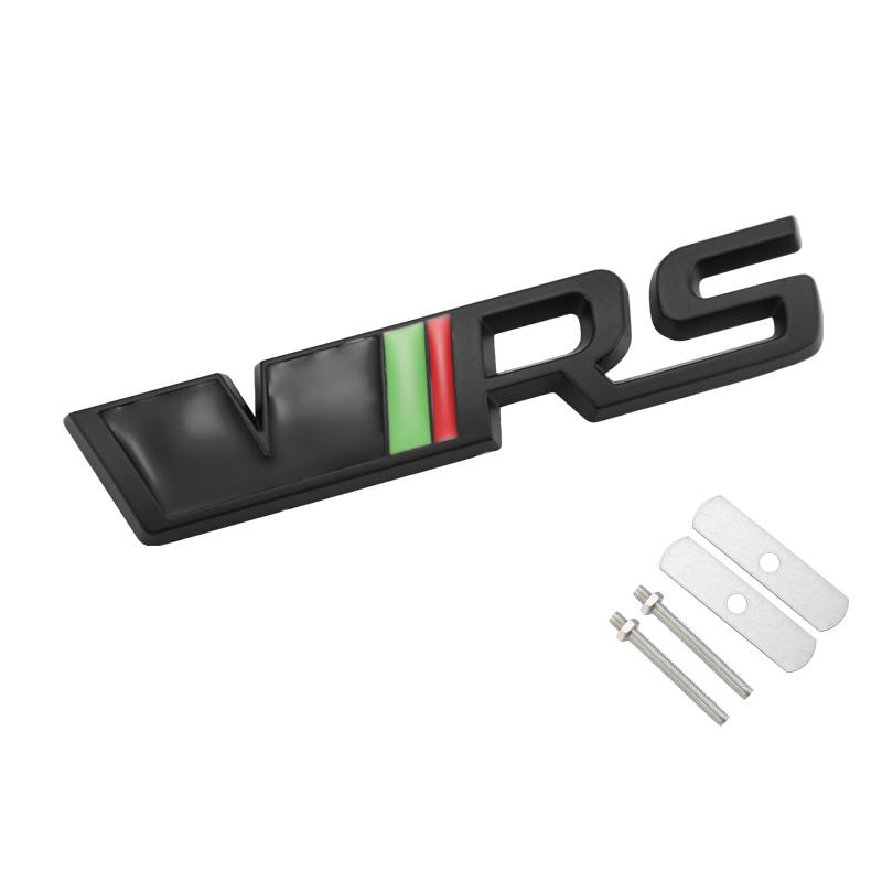 LKPP1 Car Front Grille Trunk Sticker VRS Emblem Badge Decal Accessories For Skoda Octavia Kodiaq Enyaq iV Kamiq Scala Superb Vision RS