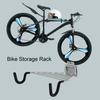 Настенная стойка для хранения велосипеда, нержавеющая, прочная, несущая, простая установка, настенное крепление для велосипеда, горизонтальная стойка для хранения