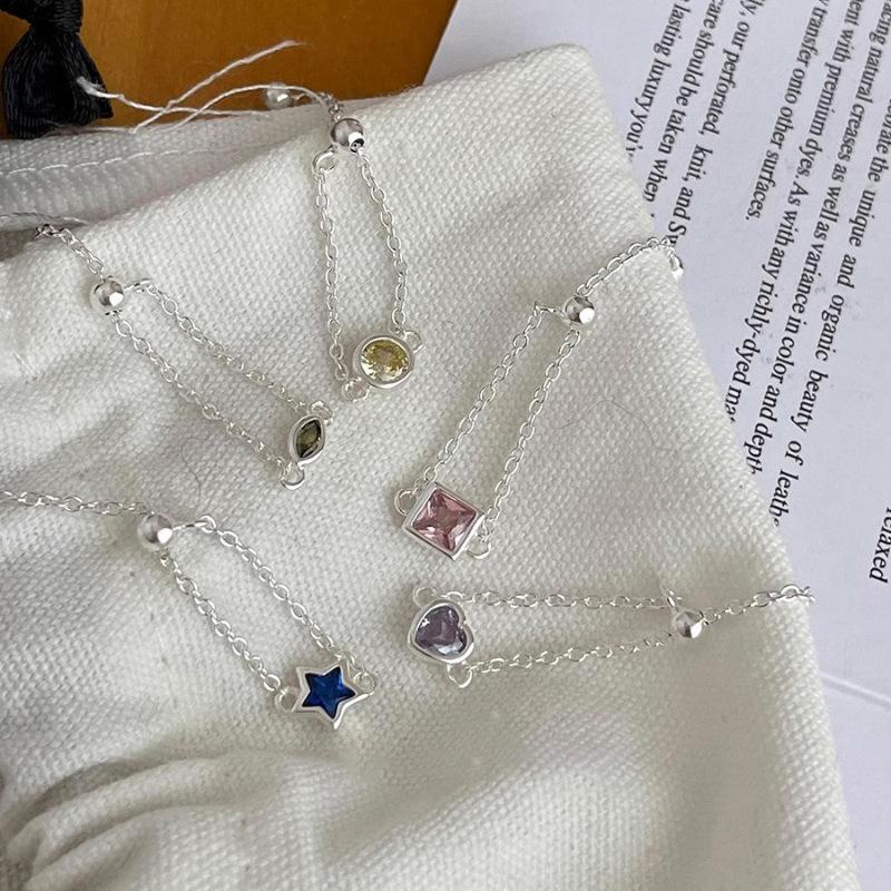 VENTFILLE Кольцо с цепочкой из меди и цветным цирконом для женщин и девушек Подарок Дизайн Универсальное Ins Украшения Дропшиппинг
