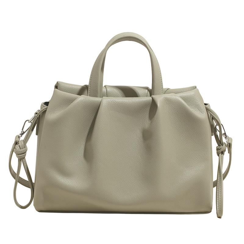 Вместительная плиссированная сумка-облако женская осенняя новая модная простая дорожная сумка-мессенджер